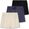imageReal Essentials 3 Pack Womens UltraSoft Athletic Lounge Casual Sweat Shorts with Pockets Available in Plus SizeSet 4