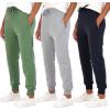 imageReal Essentials 3 Pack Womens UltraSoft ampamp Warm Fleece Joggers Sweatpants with Pocket Available in Plus SizeSet 12