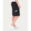 image5 Pack Mens Active Quick Dry Fit Shorts  Athletic Running Gym Workout Casual Shorts with Pockets BulkSet L