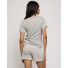 imageReal Essentials 2 Pack Ultra Soft Womens Pajama Set Short Sleeve and Shorts Lounge ampamp Sleepwear Available In PlusSet 1