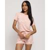imageReal Essentials 2 Pack Ultra Soft Womens Pajama Set Short Sleeve and Shorts Lounge ampamp Sleepwear Available In PlusSet 1
