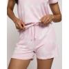 imageReal Essentials 2 Pack Ultra Soft Womens Pajama Set Short Sleeve and Shorts Lounge ampamp Sleepwear Available In PlusSet 10