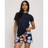 imageReal Essentials 2 Pack Ultra Soft Womens Pajama Set Short Sleeve and Shorts Lounge ampamp Sleepwear Available In PlusSet 12