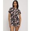 imageReal Essentials 2 Pack Ultra Soft Womens Pajama Set Short Sleeve and Shorts Lounge ampamp Sleepwear Available In PlusSet 2