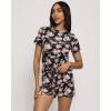 imageReal Essentials 2 Pack Ultra Soft Womens Pajama Set Short Sleeve and Shorts Lounge ampamp Sleepwear Available In PlusSet 2