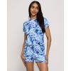imageReal Essentials 2 Pack Ultra Soft Womens Pajama Set Short Sleeve and Shorts Lounge ampamp Sleepwear Available In PlusSet 4