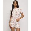imageReal Essentials 2 Pack Ultra Soft Womens Pajama Set Short Sleeve and Shorts Lounge ampamp Sleepwear Available In PlusSet 6