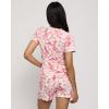imageReal Essentials 2 Pack Ultra Soft Womens Pajama Set Short Sleeve and Shorts Lounge ampamp Sleepwear Available In PlusSet 6