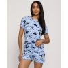 imageReal Essentials 2 Pack Ultra Soft Womens Pajama Set Short Sleeve and Shorts Lounge ampamp Sleepwear Available In PlusSet 9
