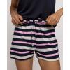 imageReal Essentials 2 Pack Ultra Soft Womens Pajama Set Short Sleeve and Shorts Lounge ampamp Sleepwear Available In PlusSet 9