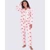 imageReal Essentials 2 Pack Womens Pajamas Set Button Down Pants Soft Matching Sleepwear Available In PlusLong Sleeve  Set 10