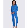 imageReal Essentials 2 Pack Womens Pajamas Set Button Down Pants Soft Matching Sleepwear Available In PlusLong Sleeve  Set 10