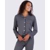 imageReal Essentials 2 Pack Womens Pajamas Set Button Down Pants Soft Matching Sleepwear Available In PlusLong Sleeve  Set 11