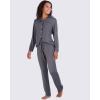 imageReal Essentials 2 Pack Womens Pajamas Set Button Down Pants Soft Matching Sleepwear Available In PlusLong Sleeve  Set 11