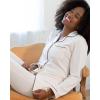 imageReal Essentials 2 Pack Womens Pajamas Set Button Down Pants Soft Matching Sleepwear Available In PlusLong Sleeve  Set 3