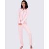 imageReal Essentials 2 Pack Womens Pajamas Set Button Down Pants Soft Matching Sleepwear Available In PlusLong Sleeve  Set 4