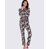 imageReal Essentials 2 Pack Womens Pajamas Set Button Down Pants Soft Matching Sleepwear Available In PlusLong Sleeve  Set 5