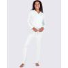 imageReal Essentials 2 Pack Womens Pajamas Set Button Down Pants Soft Matching Sleepwear Available In PlusLong Sleeve  Set 9