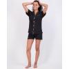 imageReal Essentials 2 Pack Womens Pajamas Set Button Down Shorts Soft Matching Sleepwear Available In PlusShort Sleeve  Set 10