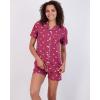 imageReal Essentials 2 Pack Womens Pajamas Set Button Down Shorts Soft Matching Sleepwear Available In PlusShort Sleeve  Set 5