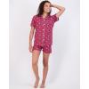 imageReal Essentials 2 Pack Womens Pajamas Set Button Down Shorts Soft Matching Sleepwear Available In PlusShort Sleeve  Set 5