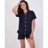imageReal Essentials 2 Pack Womens Pajamas Set Button Down Shorts Soft Matching Sleepwear Available In PlusShort Sleeve  Set 7