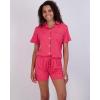 imageReal Essentials 2 Pack Womens Pajamas Set Button Down Shorts Soft Matching Sleepwear Available In PlusShort Sleeve  Set 8