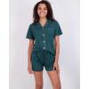 imageReal Essentials 2 Pack Womens Pajamas Set Button Down Shorts Soft Matching Sleepwear Available In PlusShort Sleeve  Set 9