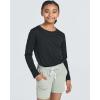 imageReal Essentials 4 Pack Girls DryFit Long Sleeve Active Crew Neck TShirt  Super Soft TeeSet 10