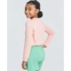 imageReal Essentials 4 Pack Girls DryFit Long Sleeve Active Crew Neck TShirt  Super Soft TeeSet 9