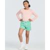 imageReal Essentials 4 Pack Girls DryFit Long Sleeve Active Crew Neck TShirt  Super Soft TeeSet 9