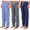 imageReal Essentials 3 Pack Womens Fleece UltraSoft Comfy Pajama Lounge Pants Sleepwear Available in Plus SizeFleece Set E
