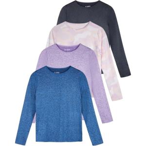 imageReal Essentials 4 Pack Womens UPF 50 Quick Dry Fit Sun Shirts Long Sleeve UV SPF Hiking Top Outdoor Available in PlusSet 8