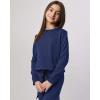 imageReal Essentials 3Pack Girls UltraSoft ampamp Warm Long Sleeve Fleece Crew Neck Pullover SweatshirtSet 1