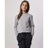 imageReal Essentials 3Pack Girls UltraSoft ampamp Warm Long Sleeve Fleece Crew Neck Pullover SweatshirtSet 4
