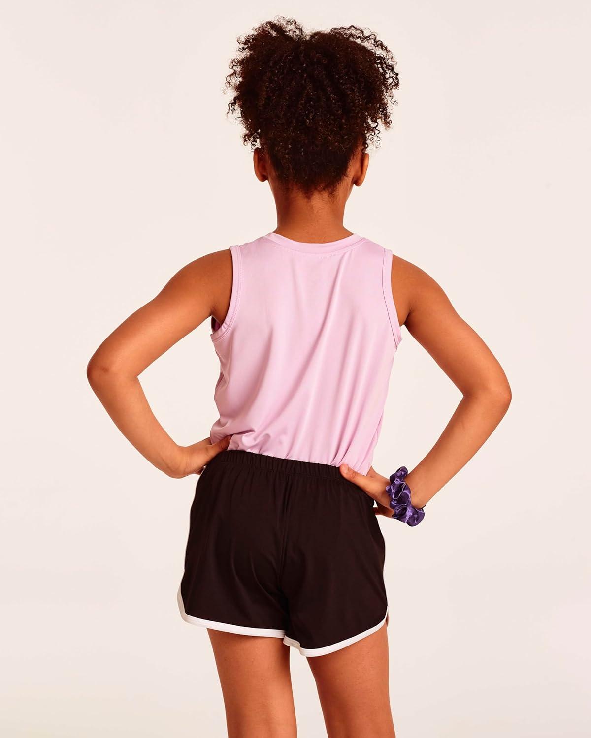 imageReal Essentials 5 Pack Girls DryFit Active Athletic Dolphin Shorts Ages 416Set 8