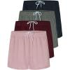 imageReal Essentials 4 Pack Girls Mesh Active Athletic Running Performance Sport Shorts for Girls with PocketsSet 11