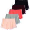 imageReal Essentials 5 Pack Girls DryFit Active Athletic Dolphin Shorts Ages 416Set 7