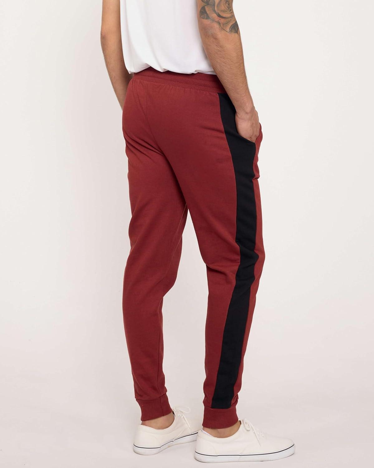 imageReal Essentials 3 Pack Mens Jogger Sweatpants  Cotton Fleece Bottoms Athletic Pants with Pockets Big ampamp Tall AvailableSet F