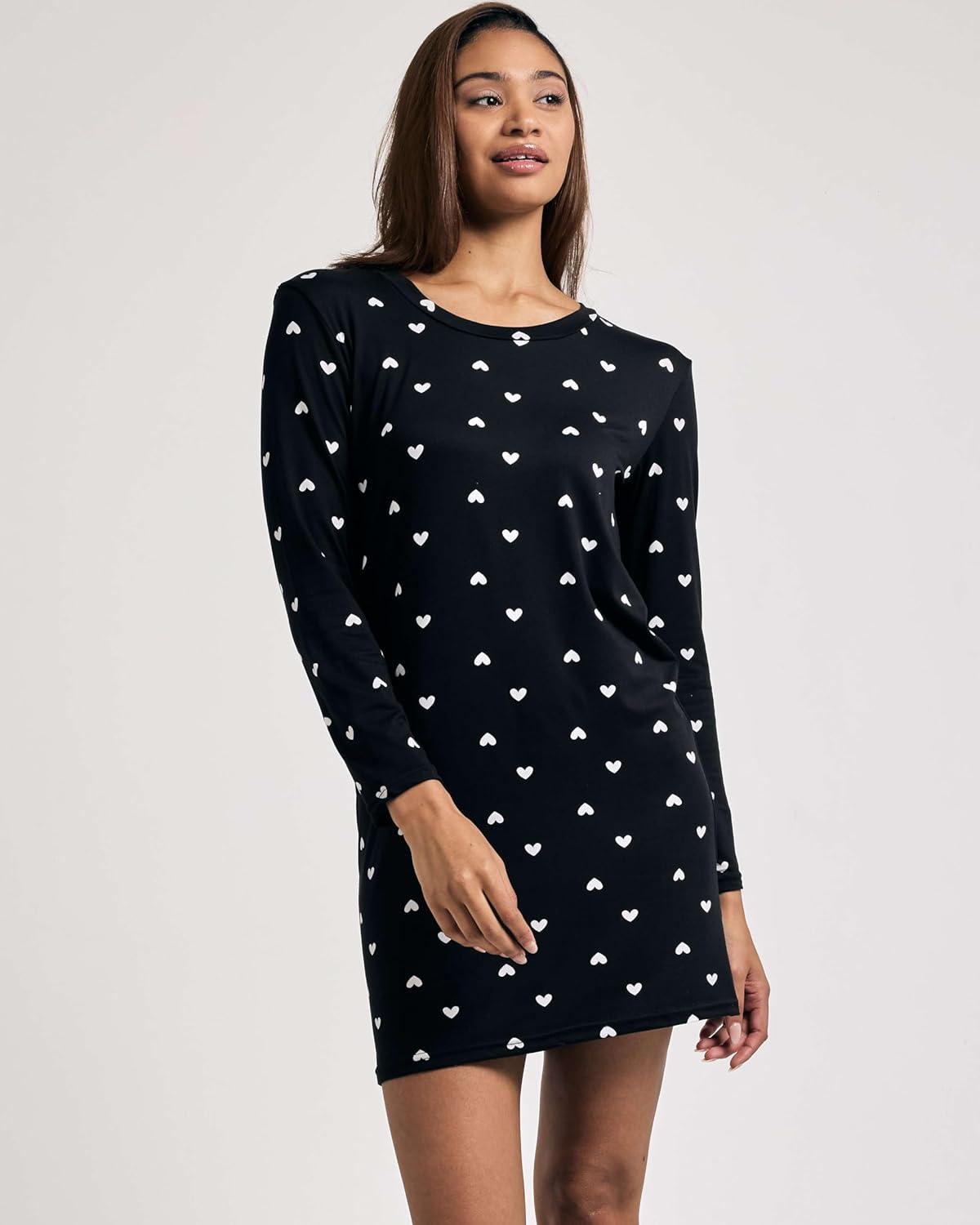 imageReal Essentials 3 Pack UltraSoft Night Shirt for Women Long Sleeve Sleep Shirt Nightgown Available in Plus SizeSet 5