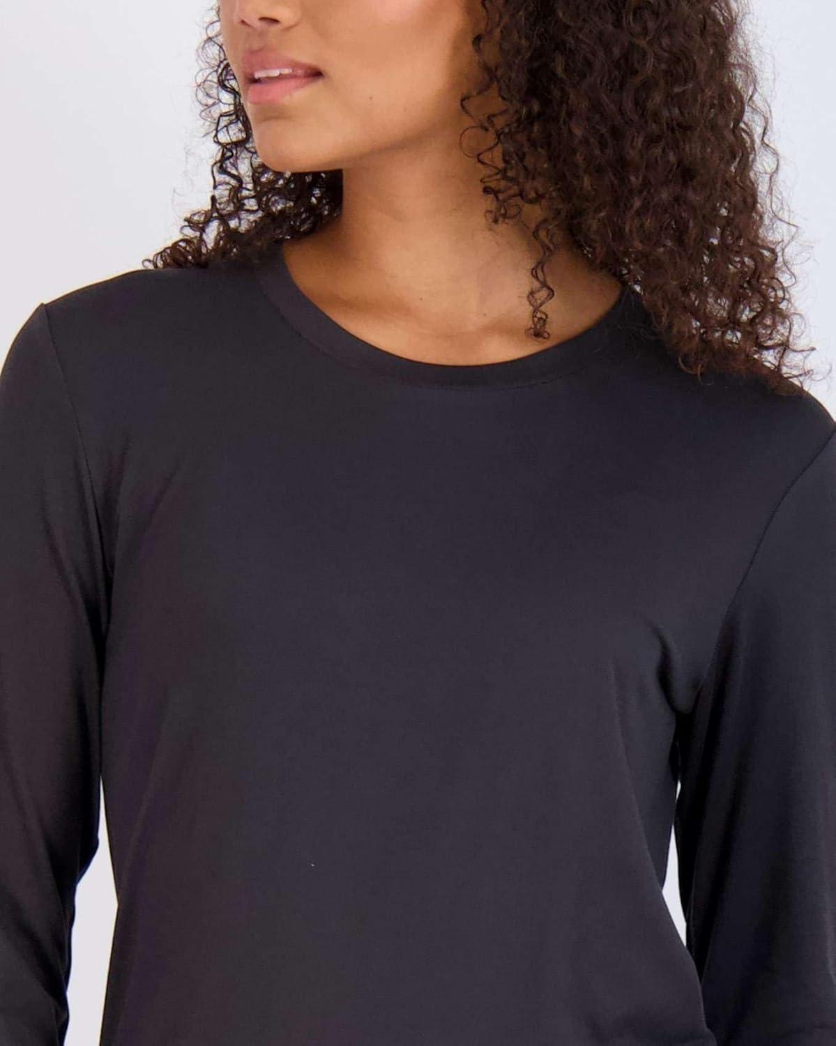 imageReal Essentials 3 Pack UltraSoft Night Shirt for Women Long Sleeve Sleep Shirt Nightgown Available in Plus SizeSet 8