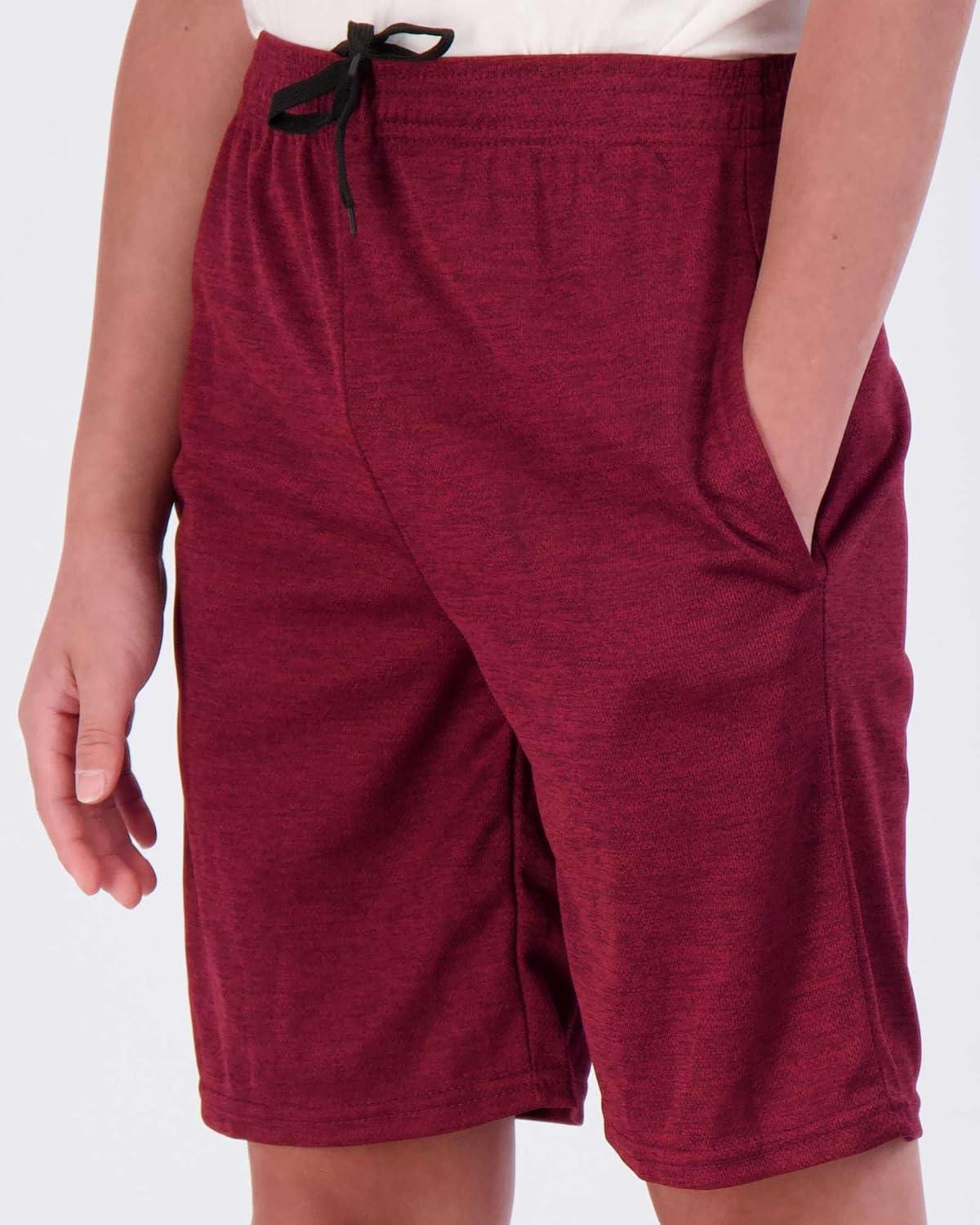 imageReal Essentials 5 Pack Boys Mesh Basketball Athletic Shorts with Pockets  Teen Kids Youth Quick Dry Soccer Running GymSet 15