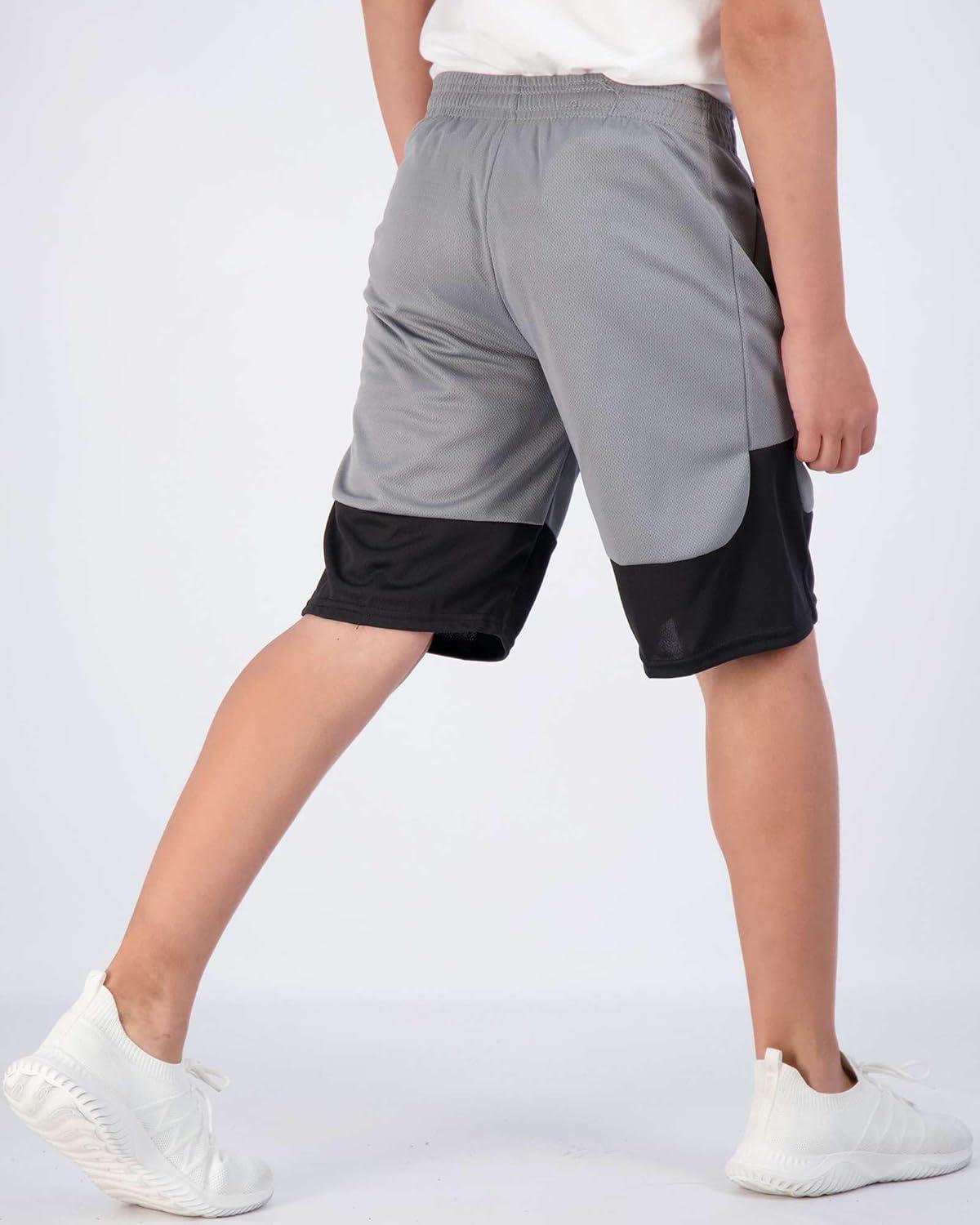 imageReal Essentials 5 Pack Boys Mesh Basketball Athletic Shorts with Pockets  Teen Kids Youth Quick Dry Soccer Running GymSet 7