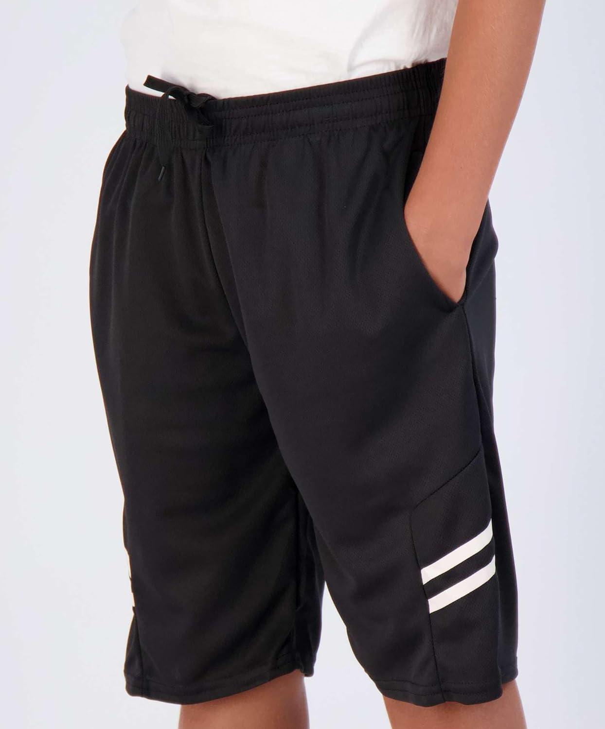 imageReal Essentials 5 Pack Boys Mesh Basketball Athletic Shorts with Pockets  Teen Kids Youth Quick Dry Soccer Running GymSet 8