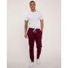 imageReal Essentials 3 Pack Mens Jogger Sweatpants  Cotton Fleece Bottoms Athletic Pants with Pockets Big ampamp Tall AvailableSet D