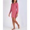 imageReal Essentials 3 Pack UltraSoft Night Shirt for Women Long Sleeve Sleep Shirt Nightgown Available in Plus SizeSet 4