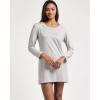 imageReal Essentials 3 Pack UltraSoft Night Shirt for Women Long Sleeve Sleep Shirt Nightgown Available in Plus SizeSet 6