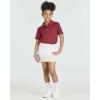 imageReal Essentials 4 Pack Girls Active Skort Athletic Performance Skirt  Tennis Golf Skirt with Bike Short Lining 416Set 4