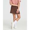 imageReal Essentials 4 Pack Girls Active Skort Athletic Performance Skirt  Tennis Golf Skirt with Bike Short Lining 416Set 6