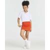 imageReal Essentials 4 Pack Girls Active Skort Athletic Performance Skirt  Tennis Golf Skirt with Bike Short Lining 416Set 7